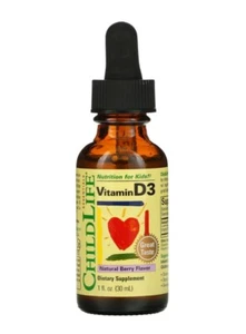 ChildLife Essentials, Vitamin D3, Natural Berry, 1 fl oz (30ml)