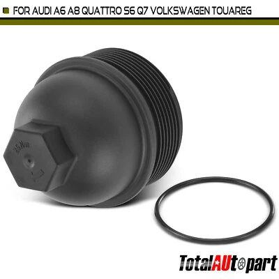 Cubierta de la carcasa del filtro de aceite del motor para Audi A8 Quattro Q7 RS5 S5 2007-2015 junta tórica Foto 1 de 4