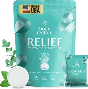 Body Restore Duschdampfer Aromatherapie 15er Pack - Vatertag einzigartige Geschenke für - Bild 1 von 12