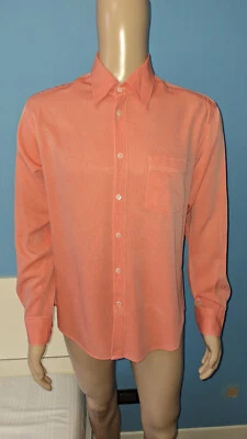 VERSACE JEANS COUTURE CAMICIA UOMO COLOR ROSSA MANICA LUNGA TAGLIA L 100% COTONE - Immagine 1 di 4