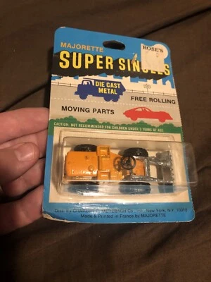 Vintage Majorette Tracto Pelle Front Loader Die Cast Metal France M655 On Card - Image 1 of 4