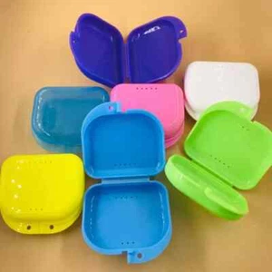 Dental Retainer Orthodontic Mouthguard Denture Storage Cases Box Tray - Picture 1 of 15