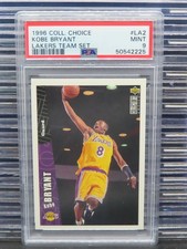 1996 Collectors Choice Kobe Bryant Rookie Card PSA 9 Mint Lakers (25) V559