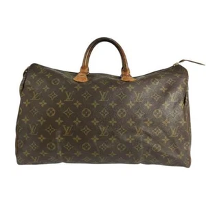 Louis Vuitton Speedy 40 Monogram Handbag Boston Brown M24422 Auth #3 - Picture 1 of 9