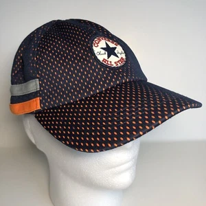 YOUTH Converse All Star Mesh Adjustable Baseball Hat Cap Blue/Orange Kids - #20 - Picture 1 of 6