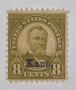 Travelstamps: 1929 US Stamps Scott# 666, Grant, 8 Cents, Mint, OG, Hinged - Picture 1 of 5