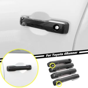 Car Door Handle Cover Trim Fit For Toyota 4Runner 2025+ Accessories Carbon Fiber - Picture 1 of 9