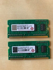 transcend 2x2GB DDR3 1600 (PC3 12800) Memoria RAM - Foto 1 di 2