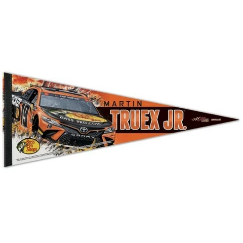 Martin Truex Jr Wincraft 2020 #19 Bass Pro Shops 12x30 Premium Pennant FREE SHIP Cover