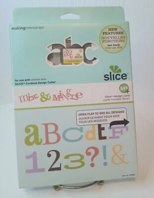 Tarjeta de diseño de mezcla y mezcla para hacer rebanadas 33065 letras números puntuación alfabeto Foto 1 de 3