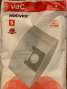 Genuine Hoover Type S Allergen Media Vacuum Cleaner Bags - 3 pack  AA11196CA - Picture 1 of 10