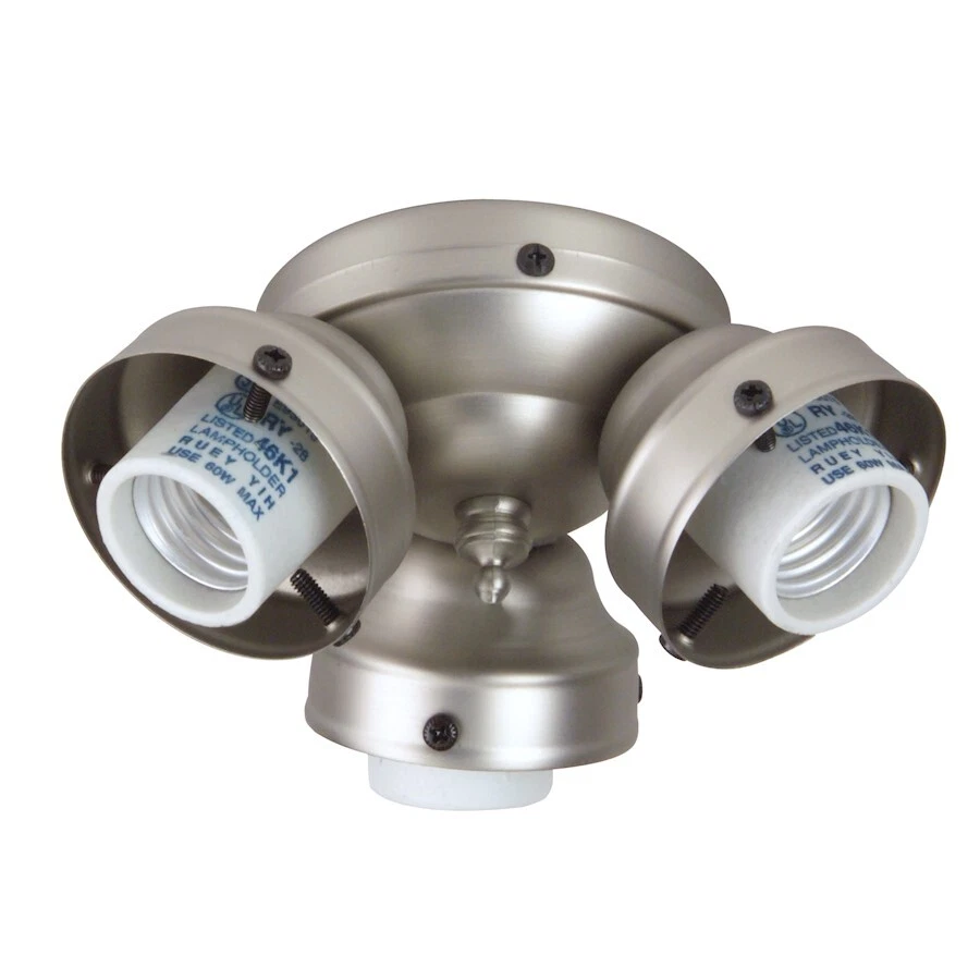 Craftmade 3 Light Universal Fan Light Kit, Brushed Satin Nickel - F300-BN-LED - Image 1 of 1