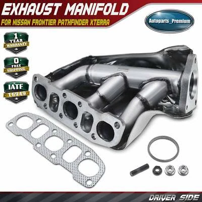 Left Exhaust Manifold w/ Gasket Kit for Nissan Frontier Pathfinder Xterra 4.0L - Image 1 of 4