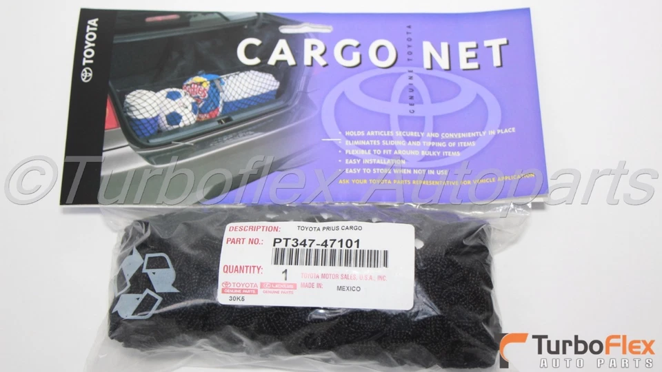 Toyota Prius & Prius Plug-In 2010-2015  Genuine Cargo Net PT347-47101 Foto 1 de 3