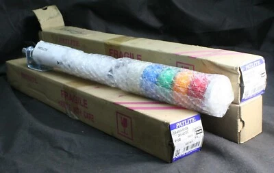 Ein (1) Patlite LES-402A-RYGB Leuchtturm 4 Lichter 24VDC LED kontinuierlich 50mm NEU - Bild 1 von 4