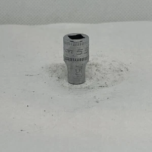 Snap-on 1/4" Drive 5.5mm METRIC 6pt Shallow Chrome Socket TMM5.5 Owner Mark - Picture 1 of 6