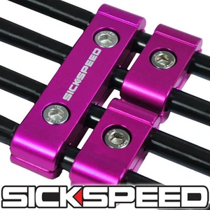 3PC Rosa Motore Candela Spina Filo Separatore Morsetto Kit Per 8MM 9MM 10MM - Picture 1 of 1
