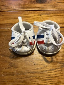 Build A Bear Red, White & Blue Tennis Skechers Shoes Stripes Patriotic - Picture 1 of 5