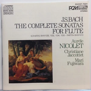 Aurèle Nicolet, Cristiane Jaccottet, J.S. Bach : The Complete Sonatas For Flute - Picture 1 of 2