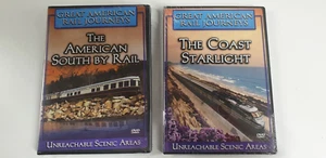 TWO DVDs - GREAT AMERICAN RAIL JOURNEYS - SOUTH, COST STARLIGHT - Picture 1 of 4