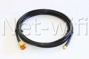 RF240 WIRELESS ANTENNENVERLÄNGERUNG RP SMA PLUG - N MALE KABEL WLAN 3m  - Bild 1 von 1