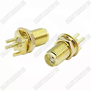 50x SMA Hembra Lanzamiento Extremo Mampara Tuerca Montaje PCB Versión Corta PCB Conector RF - Imagen 1 de 4