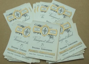 LOT 30 ETIQUETTES  VINAIGRE d'ALCCOL ANCIENNES OLD LABELS/EPICERIE ,ALIMENTAIRES - Imagen 1 de 1