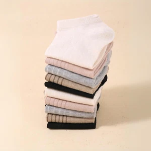 10 Pairs Random Color Women's Short Ankle Socks Soft Thin Summer Fall Winter - Picture 1 of 5