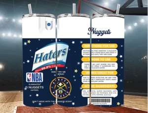 20 Unzen Denver Nuggets Haters Be Gone Edelstahl Basketball NBA Becher - Bild 1 von 3