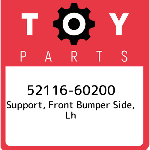 52116-60200 Toyota Support, front bumper side, lh 5211660200, New ...