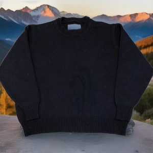 CC Filson Crewneck Heavy Guide Sweater Knit Wool Dark Navy Made In USA L / XL - Picture 1 of 14