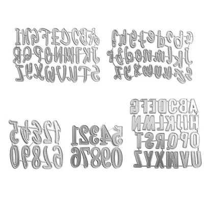 Letter Number Metal Die Cuts Embossing Template Stencil Scrapbooking for Card - Image 1 of 4