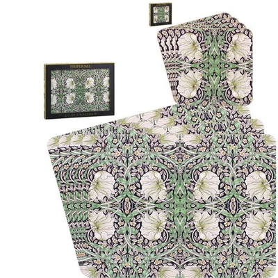 THE LEONARDO COLLECTION Oferta especial Juego de 4 manteles y o posavasos antideslizantes de pimpinela con respaldo de corcho