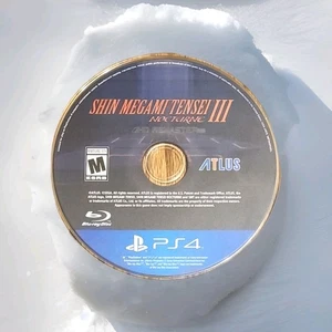 Shin Megami Tensei III: Nocturne HD Remaster (Sony PlayStation 4 2021) Disc Only - Picture 1 of 2