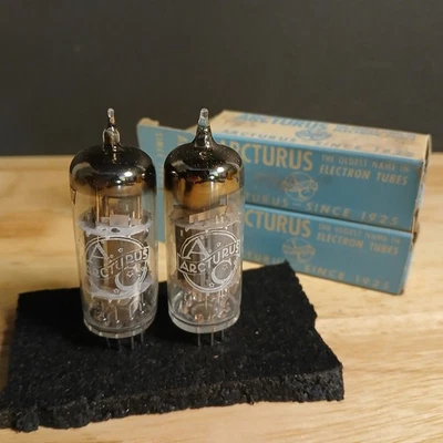 2 x 1940's Arcturus 6ET7 Audio Tubes NOS NIB Cool Rare Boxes - Image 1 of 4