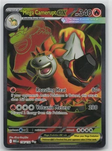 Pokemon Card Mega Camerupt ex - Ultra Rare ME01: Mega Evolution 156/132 NM - Picture 1 of 2