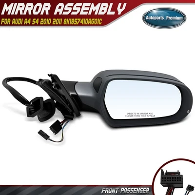 Espelho elétrico direito com LDW e aquecido e sinal e memória para Audi A4 S4 2010 2011 - Imagem 1 de 4