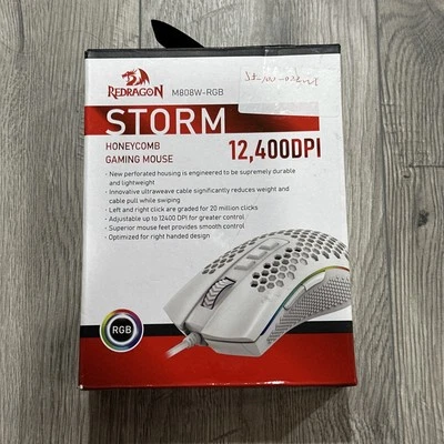 Redragon M808 Storm Lightweight RGB Gaming Mouse, 85g Ultralight Honeycomb - Image 1 of 4
