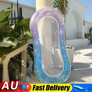 Inflatable Pool Float Pool Float Lounger Water Hammock for Adults (Blue) Hot - Picture 1 of 9