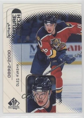 1998-99 SP Authentic Future Watch /2000 Oleg Kvasha #98 Rookie RC - Image 1 of 2