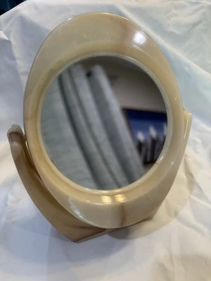 Espejo de tocador giratorio de doble cara MCM Lucite de colección decoración Grannycore mesa Foto 1 de 4