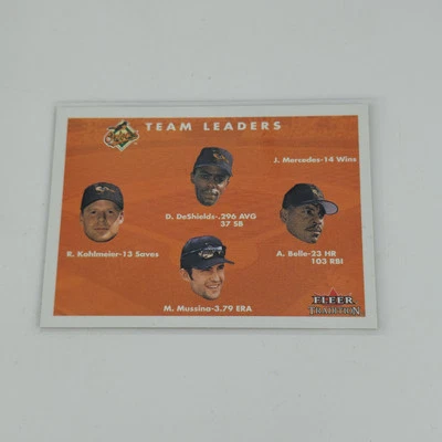 2001 Fleer Tradition Ryan Kohlmeier Delino DeShields Albert Belle Mike Mussina - Image 1 of 2