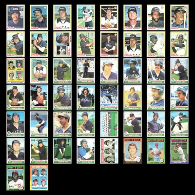 Chicago White Sox Vintage Lot No Duplicates 50 Baseball Cards Topps Dealer Bulk - Image 1 of 4
