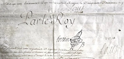 LOUIS XV Signed Decree Confirming the Marquisate of Rozey - Lord Frémont 1767 - Image 1 of 4