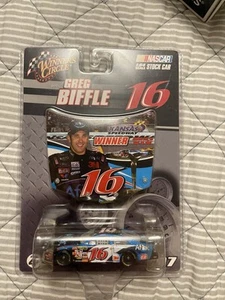GREG BIFFLE 2007 1/64 RACED WIN KANSAS AFLAC WINNERS CIRCLE RARE FORD HOOD - Picture 1 of 1