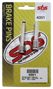 SBS Motorcycle Brake Pad Pins Silver / Stainless Steel For Honda CR 125 - Picture 1 of 1