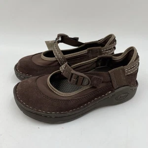 Chaco Loyalist EcoTread Mary Jane Shoes Chocolate Brown Suede Adjustable 12 - Picture 1 of 10