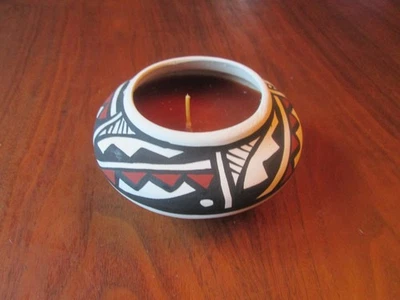 Enchanted Lights Southwestern Pottery Candle Unused Cinnamon 4" X 2.25" - Image 1 of 4