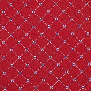 DONALD TRUMP Mens Red White Blue WINDOWPANE Woven Silk Tie NWOT - Picture 1 of 3