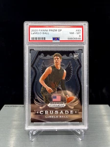 2020 LAMELO BALL - Panini Prizm #83 PSA 8 - NM - MINT - Picture 1 of 5